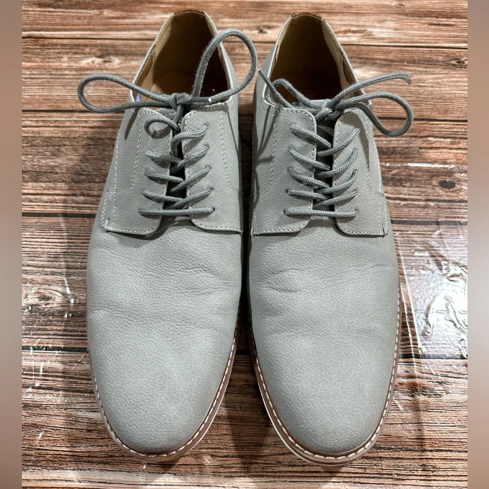 Tommy Hilfiger Men's Gray Lace Up Memory Foam Oxford - 11M